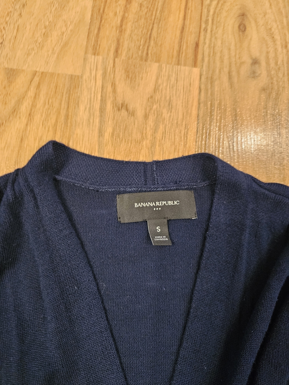 Banana Republic Navy Rayon Wrap Style Sweater Women's Small - Picture 5 of 15